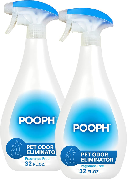 Pet Odor Eliminator, 32Oz Spray, 2-Pack - Dismantles Odors on a Molecular Basis, Dogs, Cats, Freshener, Eliminator, Urine, Poop, Pee, Deodorizer, Natures, Puppy, Fresh, Clean, Furniture, Potty